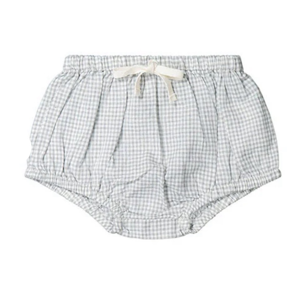 Jamie Kay Organic Cotton Gingham Bloomers in Sky, Size 6-12 months